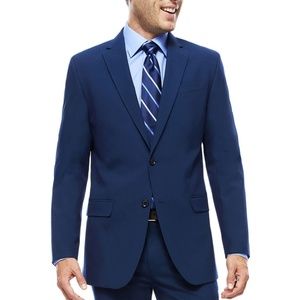 JF J Ferrar Dark Blue Slim Fit Suit